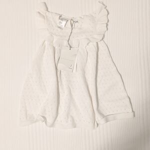 Elegant Baby White Ruffled Baby Dress